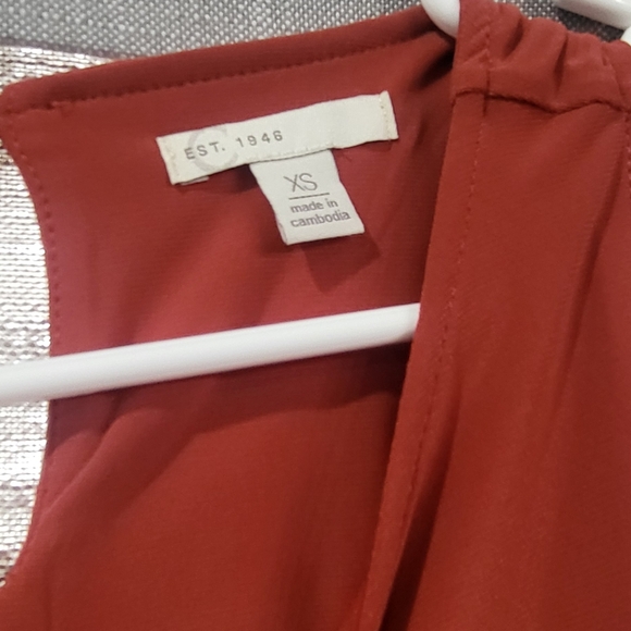 C Est 1946 orange rust dress  XS - Picture 3 of 5